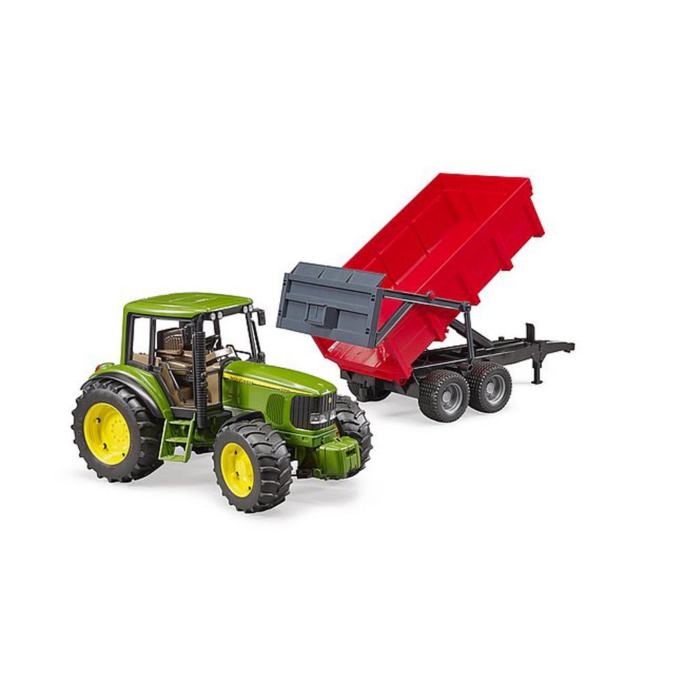 tractor-jucarie-tractor-john-deere,-remorca-basculabila-bruder