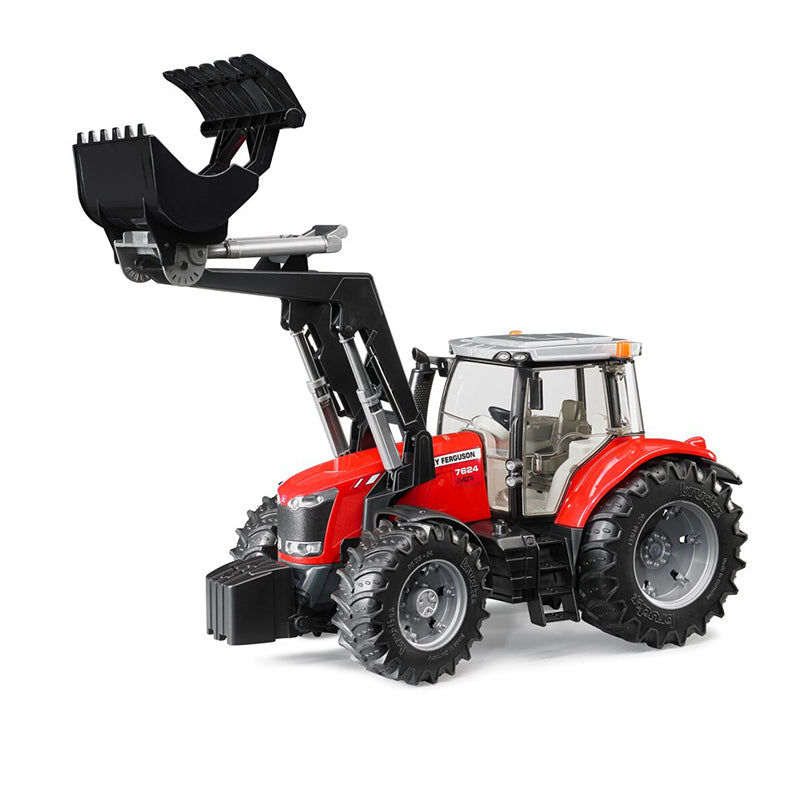 Tractor jucarie Massey Ferguson 7624 cu incarcator frontal Bruder